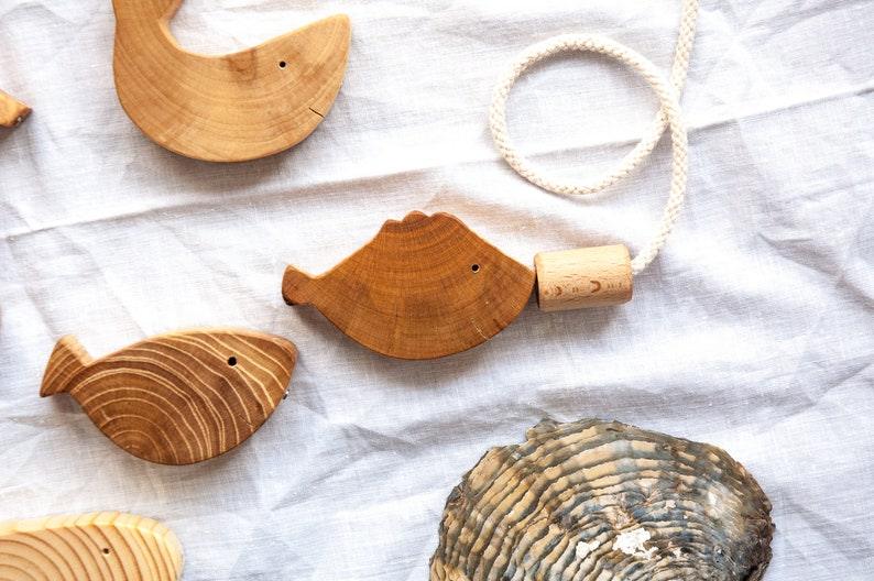 Wooden Toy Magnetic Fishing Game 8 fish - montessori leksaker
