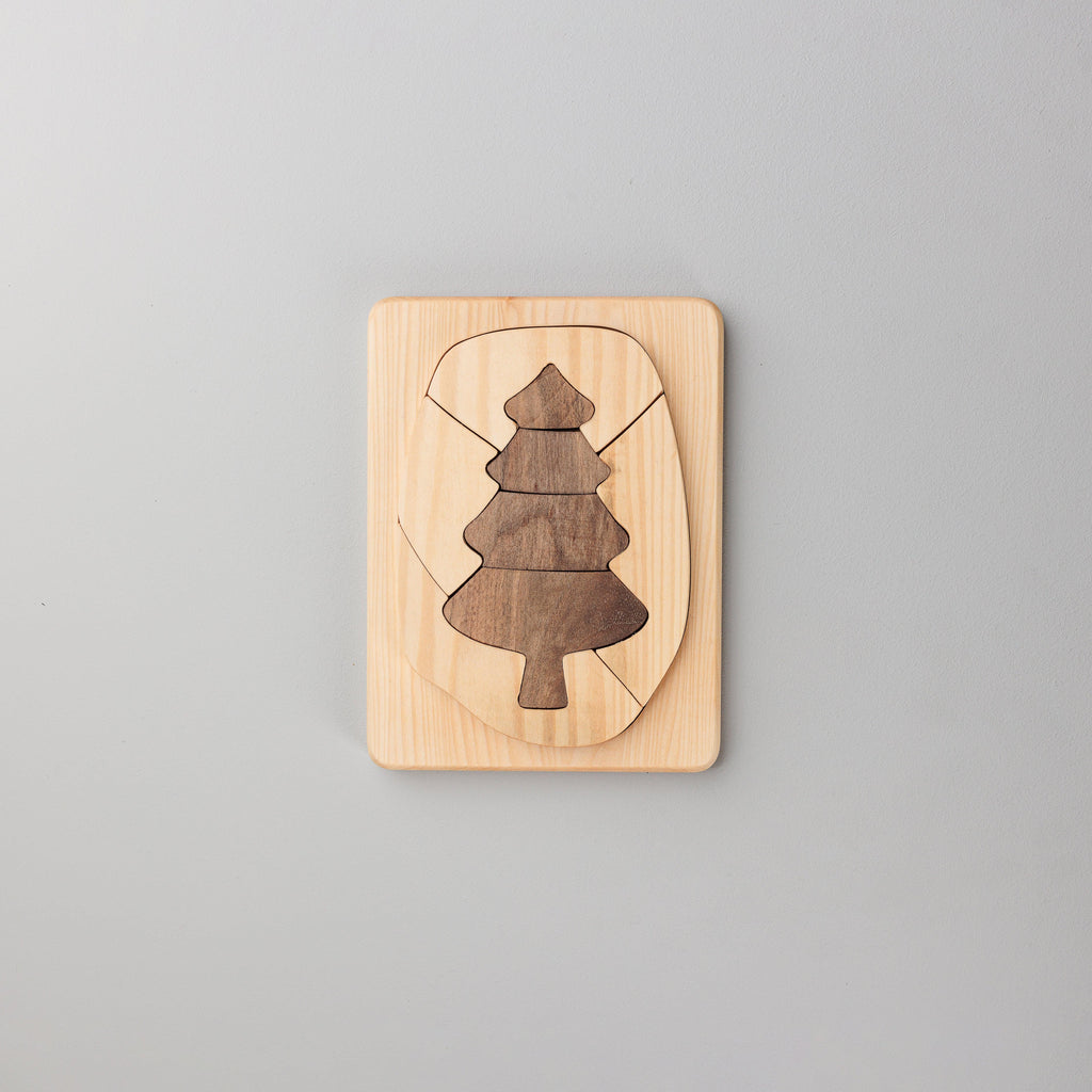 Pine Tree Puzzle - montessori leksaker