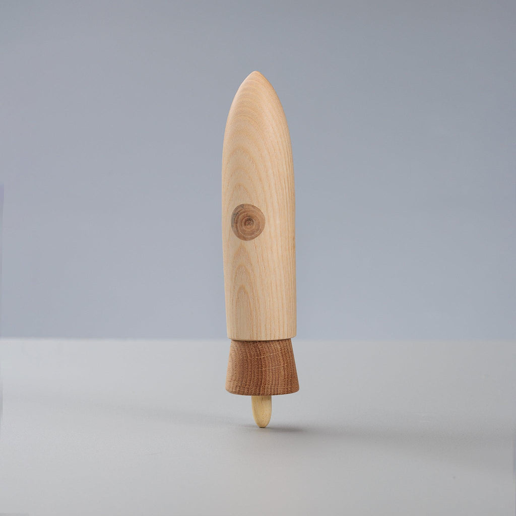 Wooden toy spaceship Rocket ship - montessori leksaker