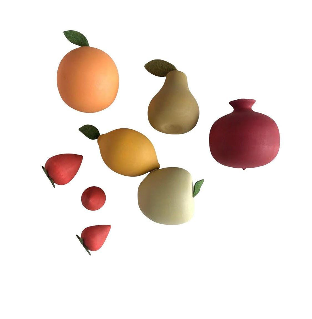 Wooden Fruits Mini set of 6 - montessori leksaker